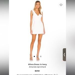 BRAND NEW Amanda Uprichard Allora White Dress